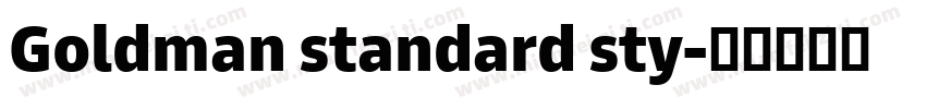 Goldman standard sty字体转换